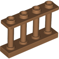 Fence Spindled 1 x 4 x 2 [4 Top Studs] (15332)