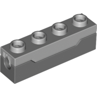 Launcher, Brick Special 1 x 4 Spring Shooter with Light Bluish Gray Top (15400)