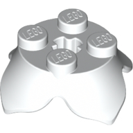 Plant, Leaves, Round 2 x 2 x 2/3 with + Axle Hole and 4 Leaf Extensions (15469)