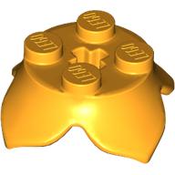 Plant, Leaves, Round 2 x 2 x 2/3 with + Axle Hole and 4 Leaf Extensions (15469)