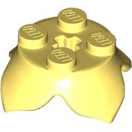 Plant, Leaves, Round 2 x 2 x 2/3 with + Axle Hole and 4 Leaf Extensions (15469)