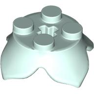 Plant, Leaves, Round 2 x 2 x 2/3 with + Axle Hole and 4 Leaf Extensions (15469)