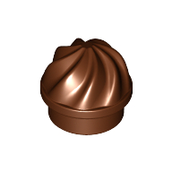 Plate Round 1 x 1 Swirled Top (15470)