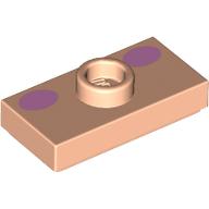 Plate Special 1 x 2 with 1 Stud (Jumper) with Dark Pink Ovals/Cheeks print (15573pr0001)