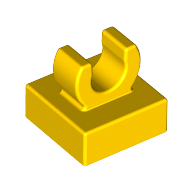 Tile Special 1 x 1 with Clip with Rounded Edges (15712)