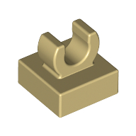 Tile Special 1 x 1 with Clip with Rounded Edges (15712)