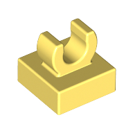 Tile Special 1 x 1 with Clip with Rounded Edges (15712)