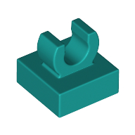 Tile Special 1 x 1 with Clip with Rounded Edges (15712)