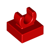 Tile Special 1 x 1 with Clip with Rounded Edges (15712)