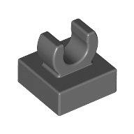 Tile Special 1 x 1 with Clip with Rounded Edges (15712)
