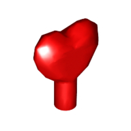 Rock - Heart Jewel with Shaft (15745)