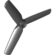 Propeller 3 Blade 9 Diameter with Pin Hole, Recessed Center (15790)