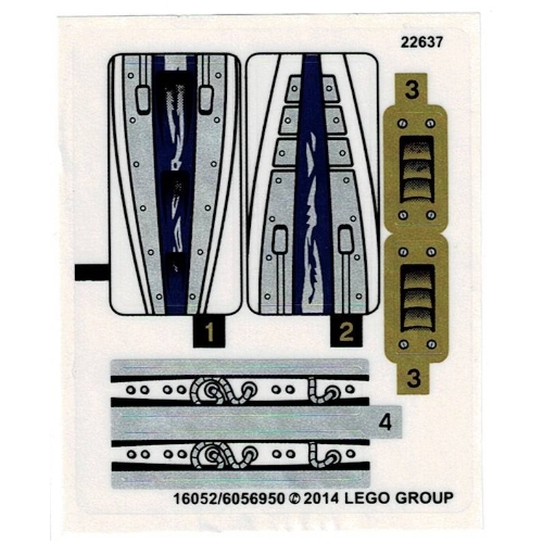 Sticker Sheet for Set 70722-1 (16052)