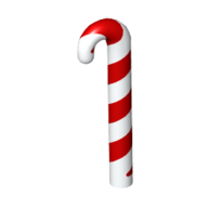 Candy Cane with Red Stripes Pattern (1621pat0001)