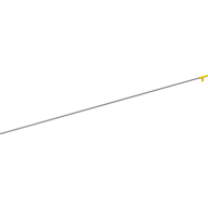 Minifig Simple Hose Nozzle with 35L Black String (16542)