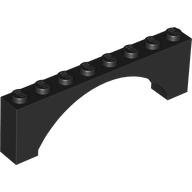Brick Arch 1 x 8 x 2 Raised (16577)