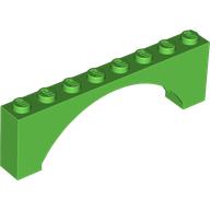 Brick Arch 1 x 8 x 2 Raised (16577)
