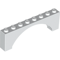 Brick Arch 1 x 8 x 2 Raised (16577)