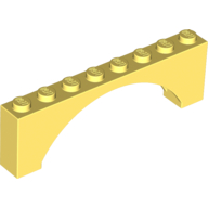 Brick Arch 1 x 8 x 2 Raised (16577)