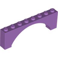 Brick Arch 1 x 8 x 2 Raised (16577)