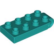 Duplo Plate 2 x 5 with 8 Studs and Hinge (16686)