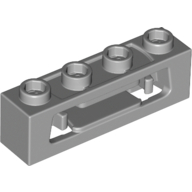 Launcher, Brick Special 1 x 4 with Inside Clips (Disk Shooter) with Recessed Center 2 Studs (16968)