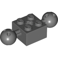 Technic Brick Special 2 x 2 with 10.2mm Balls with Holes and Axle Hole (17114)