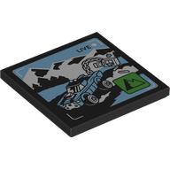 Tile 4 x 4 with Truck Pulling Bank Safe print (1751pr0015)