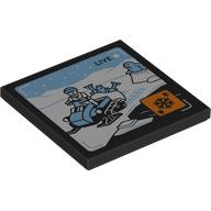 Tile 4 x 4 with Snowmobile print (1751pr0016)