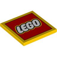 Tile 4 x 4 with LEGO Logo print (1751pr9999)