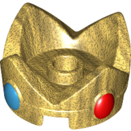 Nintendo Figure, Hat / Crown, Large, with Red and Medium Azure Jewels Print (1761pr0001)