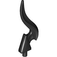 Wave / Flame Rounded Single with Pin (18395)