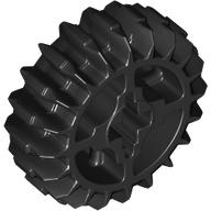 Technic Gear 20 Tooth Double Bevel with Axle Hole Type 1 [+ Opening] (18575)