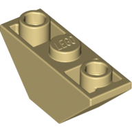 Slope Inverted 45° 3 x 1 Double with 2 Blocked Open Studs (18759)