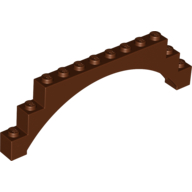 Brick Arch 1 x 12 x 3 Raised Arch with 5 Cross Supports (18838)