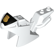 Fairing, Motorcycle, Racing (Sport) Bike with Black Front, Gold Police Badge (18895pr0003)