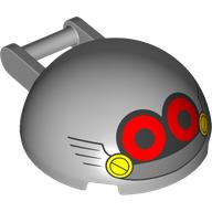 Windscreen 4 x 4 x 1 2/3 Canopy Half Sphere with Handle with Robotnik Face print (18990pr0007)