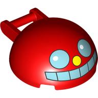 Windscreen 4 x 4 x 1 2/3 Canopy Half Sphere with Handle with Robotnik Face print (18990pr0008)