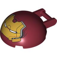 Windscreen 4 x 4 x 1 2/3 Canopy Half Sphere with Handle and Hulk Buster Face Print (18990pr0009)