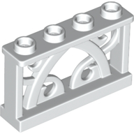 Fence Ornamented 1 x 4 x 2 with 4 Studs (19121)