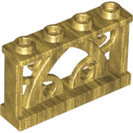 Fence Ornamented 1 x 4 x 2 with 4 Studs (19121)