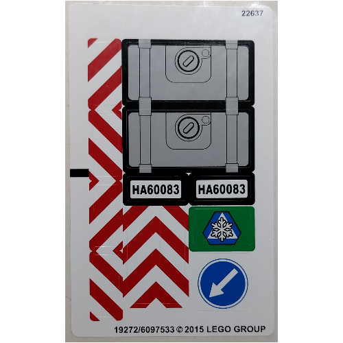 Sticker Sheet for Set 60083-1 (19272)