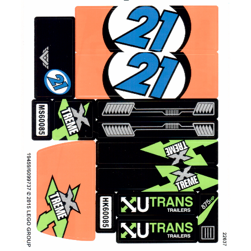 Sticker Sheet for Set 60085-1 (19459)