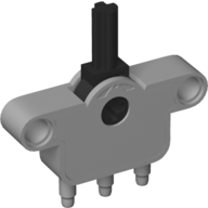 Pneumatic Switch with Pin Holes, Axle Hole and Stepped Outlets (19474)
