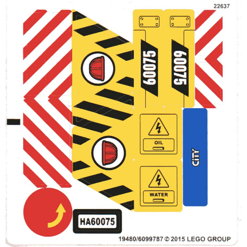 Sticker Sheet for Set 60075-1 (19480)