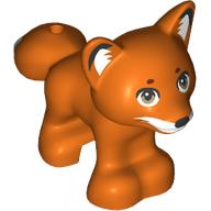 Animal, Fox with Black Nose, Ears, White Face, Ears, Nougat Eyes print (19532pr0005)