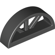 Window 1 x 4 x 1 2/3 with Spoked Rounded Top (20309)