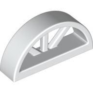 Window 1 x 4 x 1 2/3 with Spoked Rounded Top (20309)