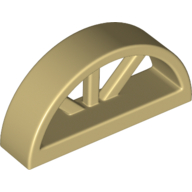 Window 1 x 4 x 1 2/3 with Spoked Rounded Top (20309)