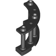 Fence Spindled 4 x 4 x 2 Quarter Round with 3 Studs (21229)